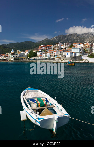 Greece, Northeastern Aegean Islands, Samos, Kokkari,  Kokkari Waterfront Stock Photo