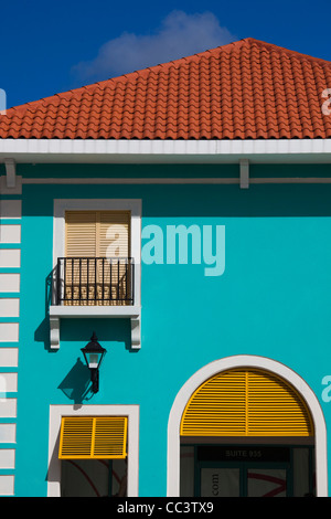 Puerto Rico, North Coast, Barceloneta, Prime Outlet Shopping Mall, building detail Stock Photo