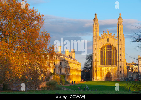 UK, England, Cambridgeshire, Cambridge, The Backs, King's College Chapel