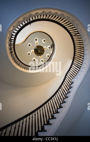 USA, Alabama, Montgomery, Alabama State Capitol, b. 1851, interior staircase Stock Photo