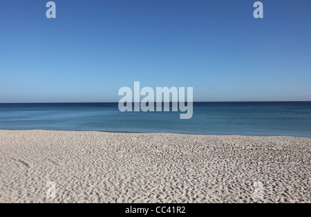 Beach on a sunny day, Sousse, Tunisia Stock Photo