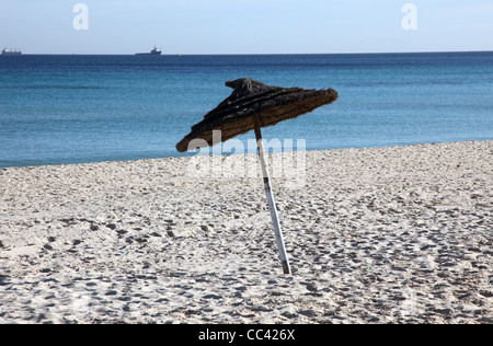 Beach on a sunny day, Sousse, Tunisia Stock Photo