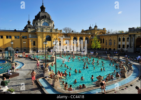 Szechenyi Thermal Bath, Budapest, Hungary Stock Photo