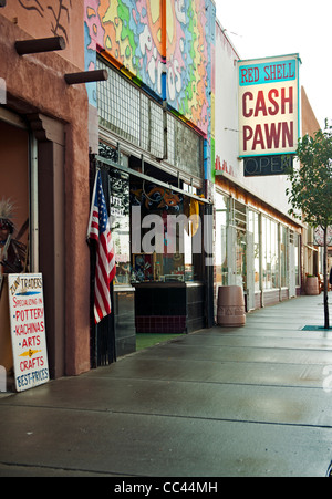 The scene along Route 40 the old Route 66 in Gallup New Mexico Stock Photo