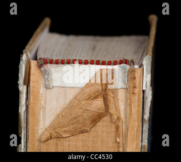 Old tattered book cover Stock Photo