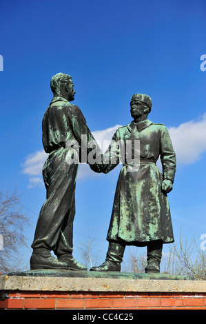 Hungarian-Soviet Friendship Memorial, Memento Park, Budapest, Hungary Stock Photo