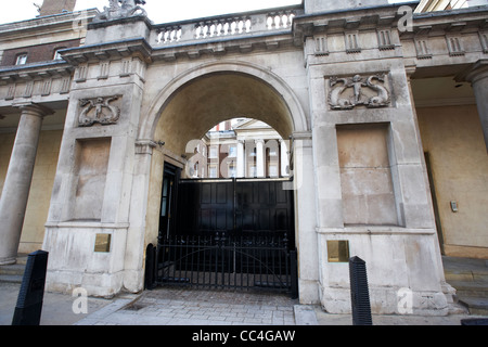 Gates in the admiralty screen at 26 whitehall in front of the old admiralty building London England UK United kingdom Stock Photo