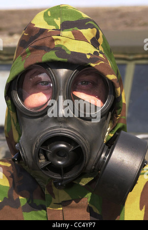 Respirators - Gas Masks - military surplus equipment. Stock Photo