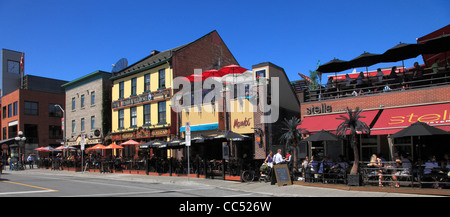Canada, Ontario, Ottawa, Byward Market, street scene, restaurants, Stock Photo