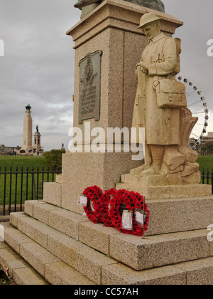 The Royal Marines War Memorial, Plymouth Hoe, Devon, England. Stock Photo