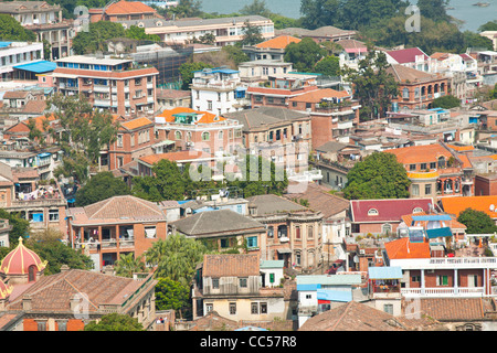 Gulang Yu Island in Xiamen, China with many historial buildings Stock Photo