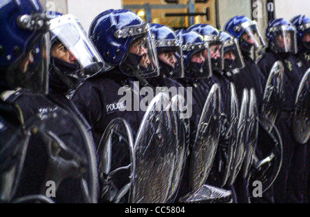 Generic illustrations of British Riot Police in action images treated ...