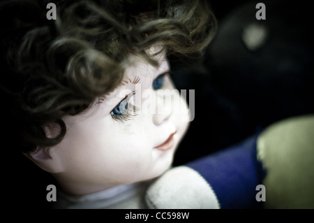 Antique Doll Portrait Stock Photo