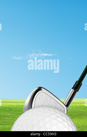 Golf. Vertical composition. Stock Photo