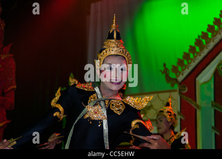 Dancer in traditional Thai classical dance costume, Phuket, Thailand, Southeast Asia, Asia Stock Photo