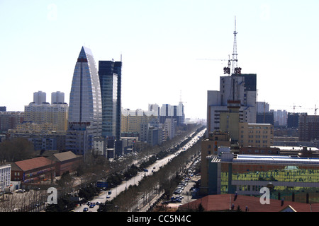 Cityscape of Changchun, Jilin , China Stock Photo