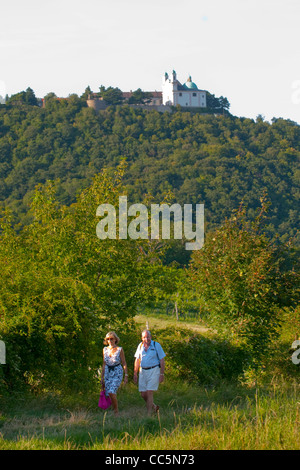 Österreich, Wien 19, Kahlenberg, Wanderer im Wienerwald Stock Photo