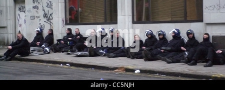 British UK Riot Police EDITORIAL USE ONLY Stock Photo