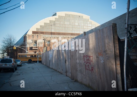 Bedford-Union Armory in the Crown Heights neighborhood of Brooklyn in New York Stock Photo