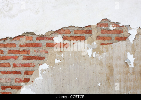 crack on brick wall Stock Photo