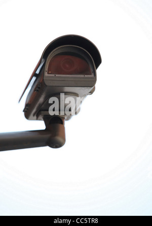 CCTV security digital camera over white Stock Photo