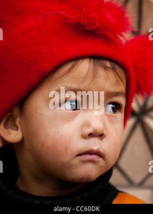 Uyghur girl, Xinjiang, China Stock Photo