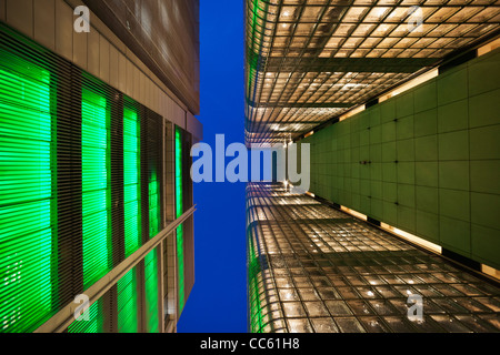 Japan, Tokyo, Ginza, Maison Hermes Store and Sony Building Stock Photo