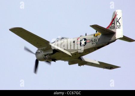 Douglas Skyraider at Kemble Airfield, Gloucestershire, England. Stock Photo