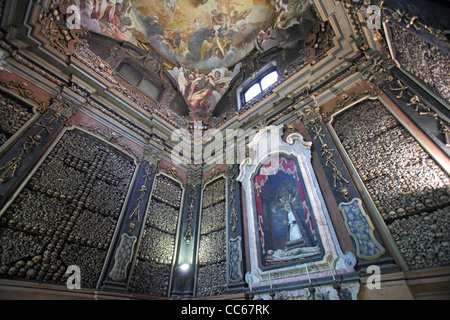 The evocative crypt of San Bernardino alle Ossa, Milan, Italy Stock Photo