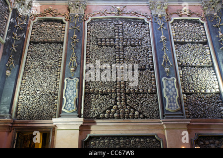 The evocative crypt of San Bernardino alle Ossa, Milan, Italy Stock Photo