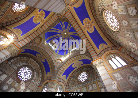 Decorated chapel of Famedio at Monumental Cemetery, Milan, Italy Stock Photo