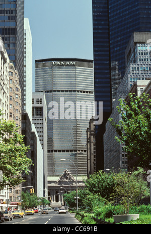 Pan Am Building and Grand Central, Park Avenue, 1983, NYC Stock Photo