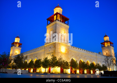 King Hussein Mosque in Amman ,Jordan Stock Photo