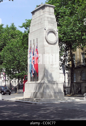 The Cenotaph, in Whitehall, London, England, Stock Photo