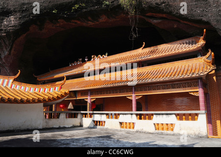 Qingshou Temple, Qingshou Rock, Duqiao Mountain, Yulin, Guangxi , China Stock Photo