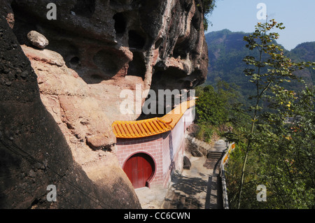 Qingshou Temple, Qingshou Rock, Duqiao Mountain, Yulin, Guangxi , China Stock Photo