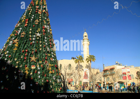 Bethlehem, Christmas celebration in Manger Square Stock Photo