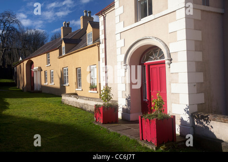 Georgian houses on Altmore Street, Glenarm village, County Antrim, Northern Ireland. Stock Photo