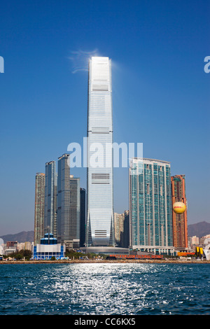 China, Hong Kong, West Kowloon, International Commerce Centre Building (ICC) Stock Photo