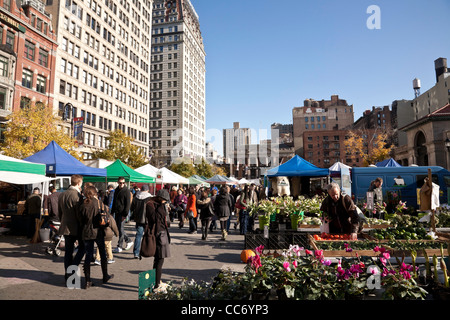 Union Square Farmers' Market, NYC Stock Photo