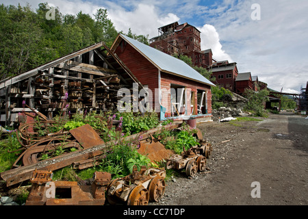 Kennicott copper mine. Wrangell-St Elias National Park. Alaska. USA Stock Photo