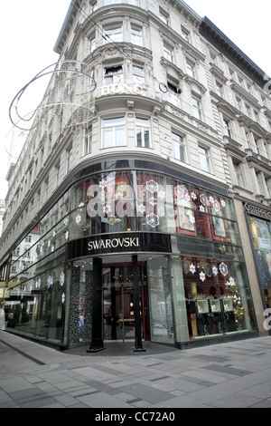 SWAROVSKI SHOP KARNTNER STRASSE VIENNA AUSTRIA 26 December 2011 Stock Photo