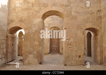 Crusader castle in Shobak,Jordan Stock Photo