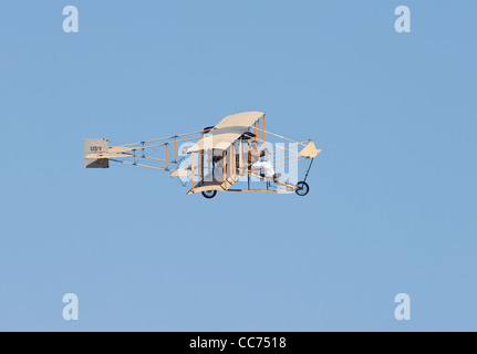 Replica of a 1911 Ely-Curtiss Pusher Model D Biplane Stock Photo