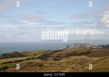 View from Great Orme  head In Gwynedd Wales Stock Photo
