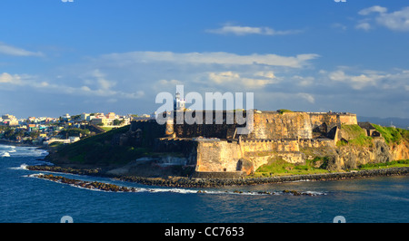 Castillo San Felipe del Morro on the island of San Juan, Puerto Rico. Stock Photo