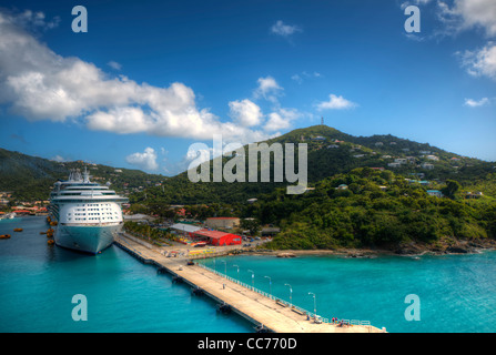 Port at St. Thomas, U.S. Virgin Islands. Stock Photo