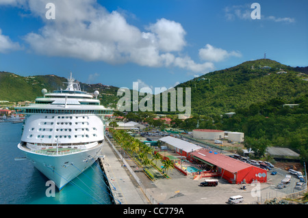 Port at St. Thomas, U.S. Virgin Islands. Stock Photo