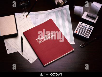Office Desk Top Stock Photo