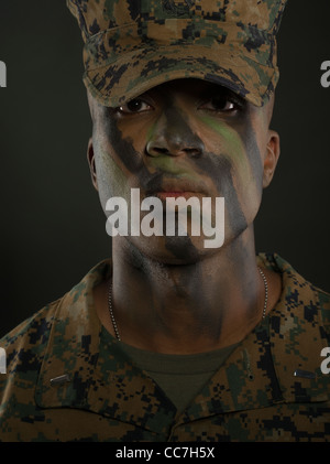 United States Marine Corps Officer in Marine Corps Combat Utility Stock ...